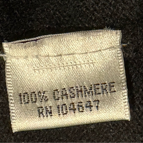 Talbots Black Cashmere Sweater with Colorful Accents women’s size S - Picture 5 of 5